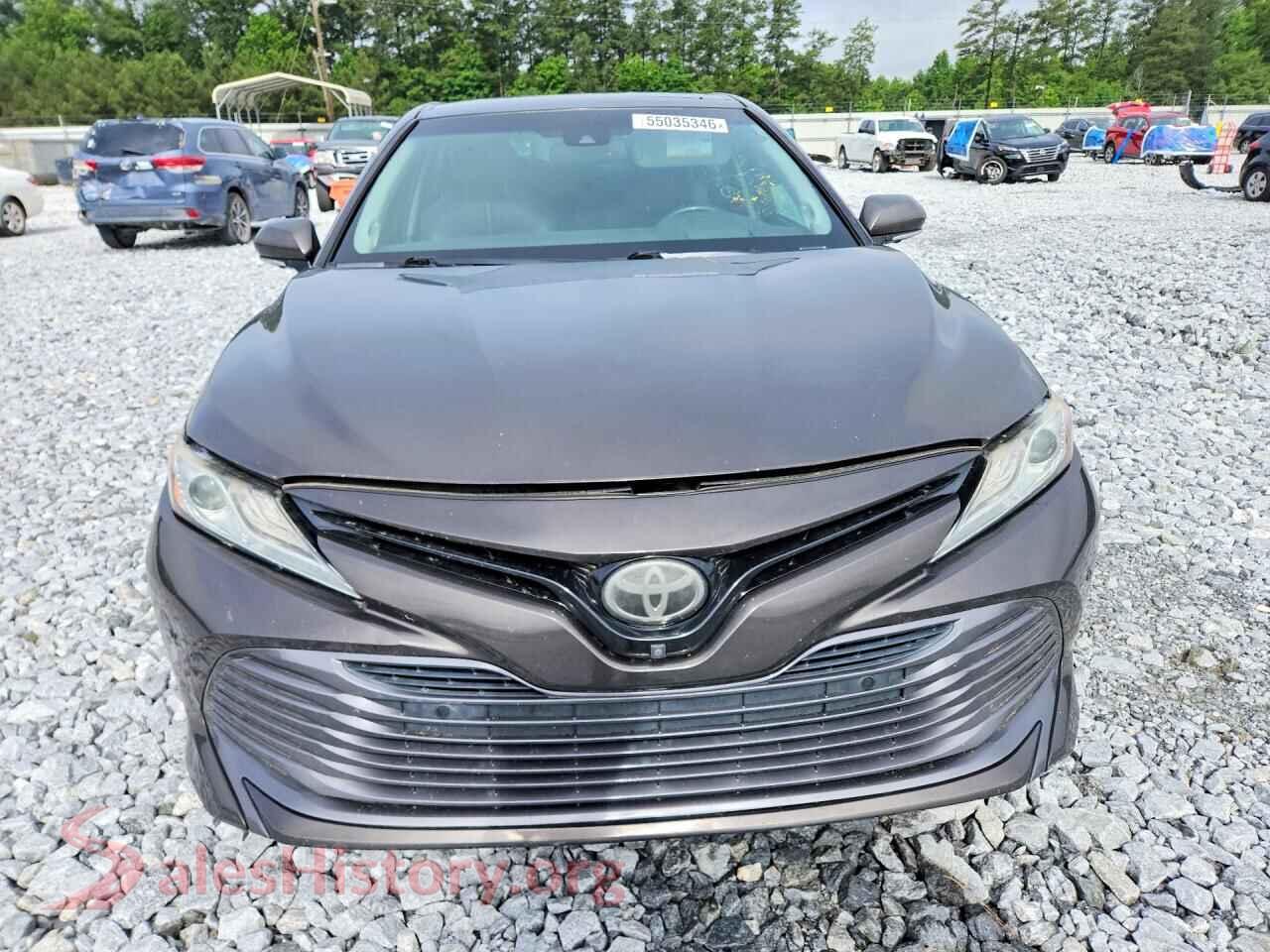 2018 TOYOTA CAMRY VIN 4T1B11HKXJU039105, rear view