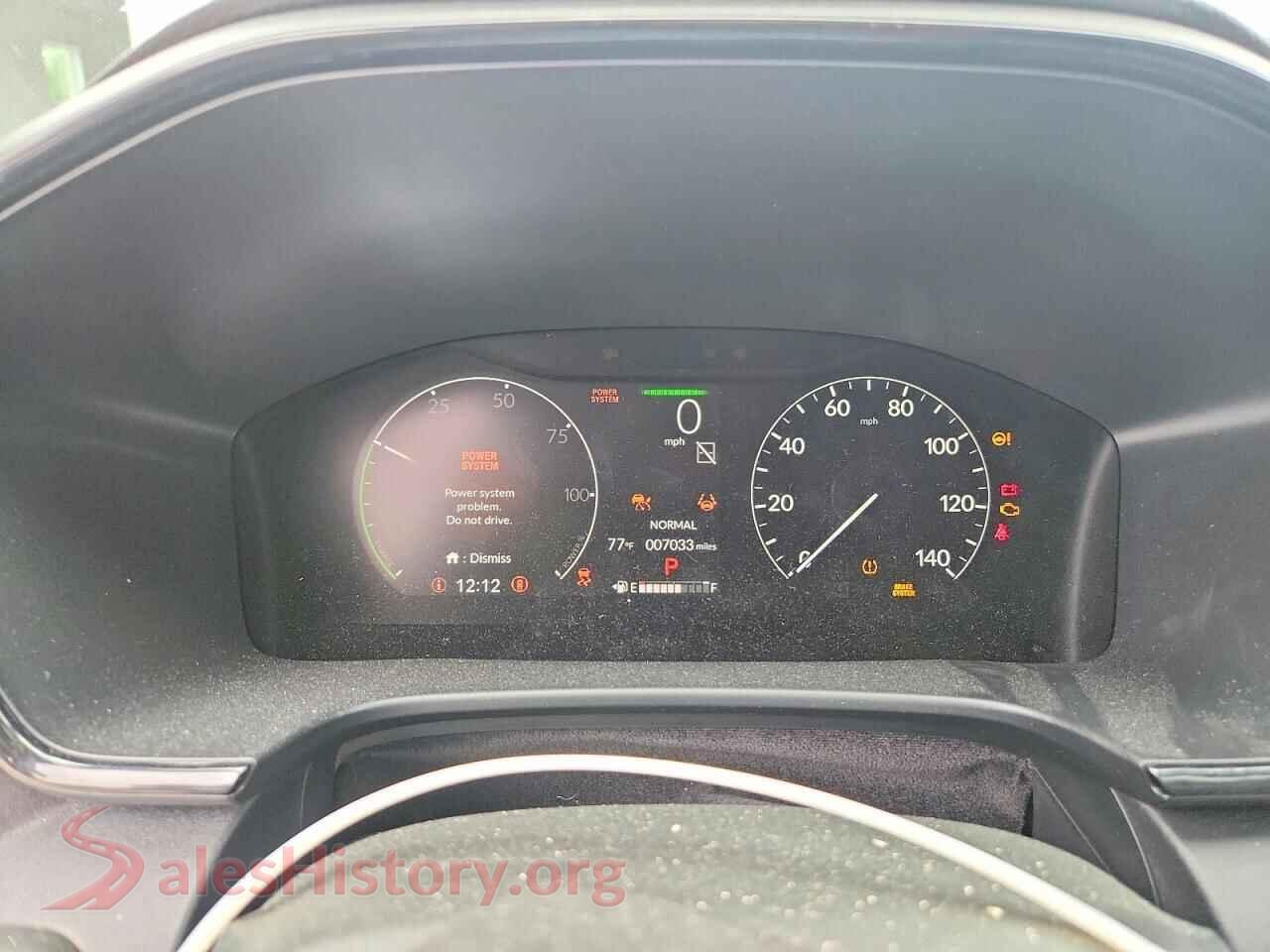 2025 HONDA CRV VIN 5J6RS6H56SL036663, interior center console