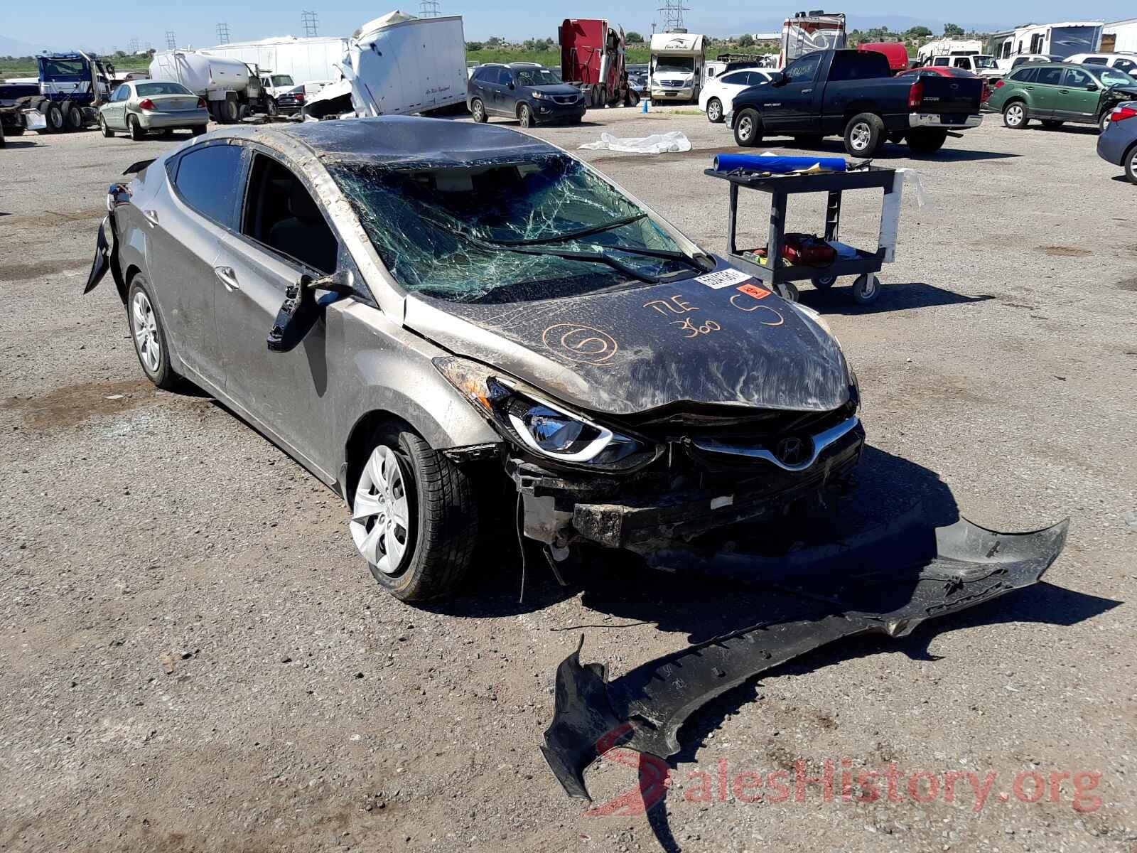 5NPDH4AE6GH693410 2016 HYUNDAI ELANTRA