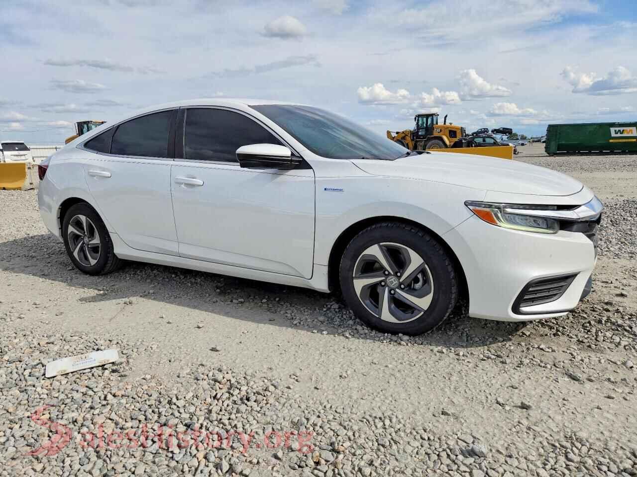2019 HONDA INSIGHT VIN 19XZE4F54KE028283, rear 3/4 view