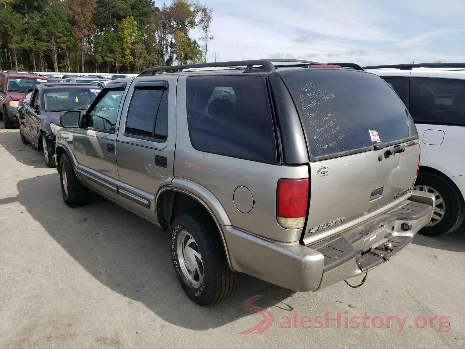 1GNDT13W7Y2213937 2000 CHEVROLET BLAZER