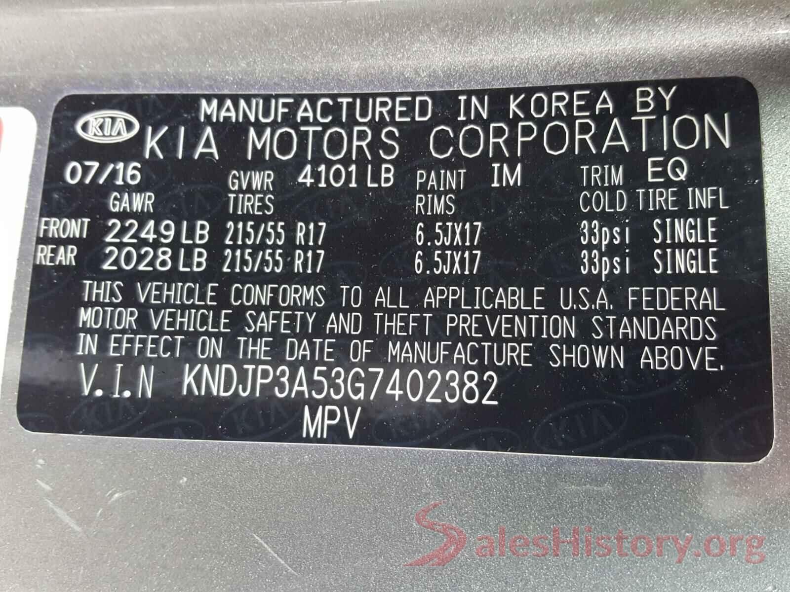 KNDJP3A53G7402382 2016 KIA SOUL