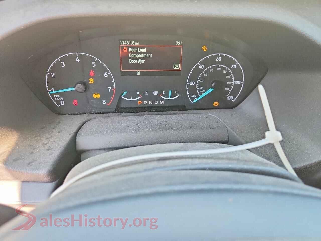 2024 FORD TRANSIT VIN 1FTYE2Y82RKB70808, interior center console