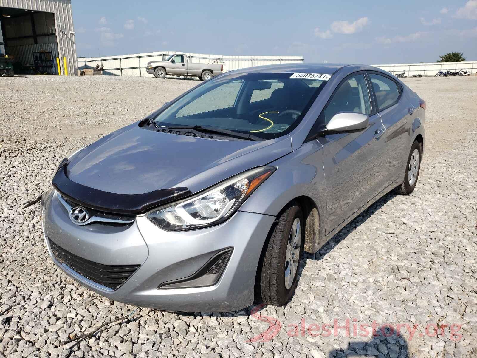 5NPDH4AE8GH664720 2016 HYUNDAI ELANTRA