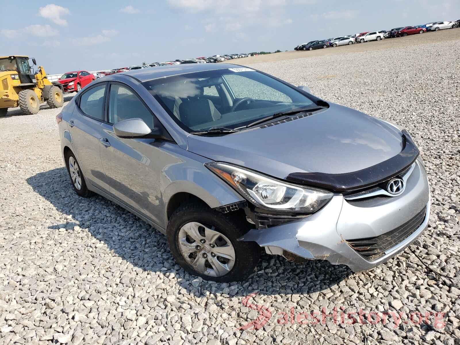 5NPDH4AE8GH664720 2016 HYUNDAI ELANTRA