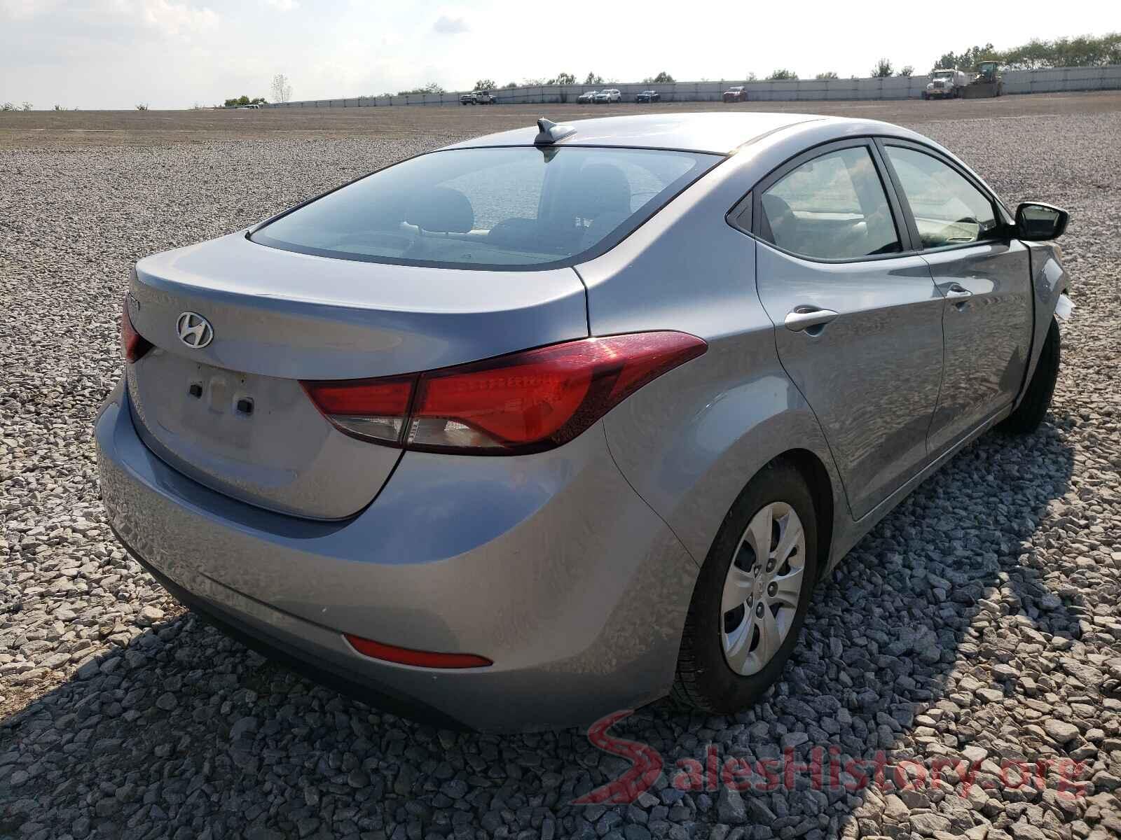 5NPDH4AE8GH664720 2016 HYUNDAI ELANTRA