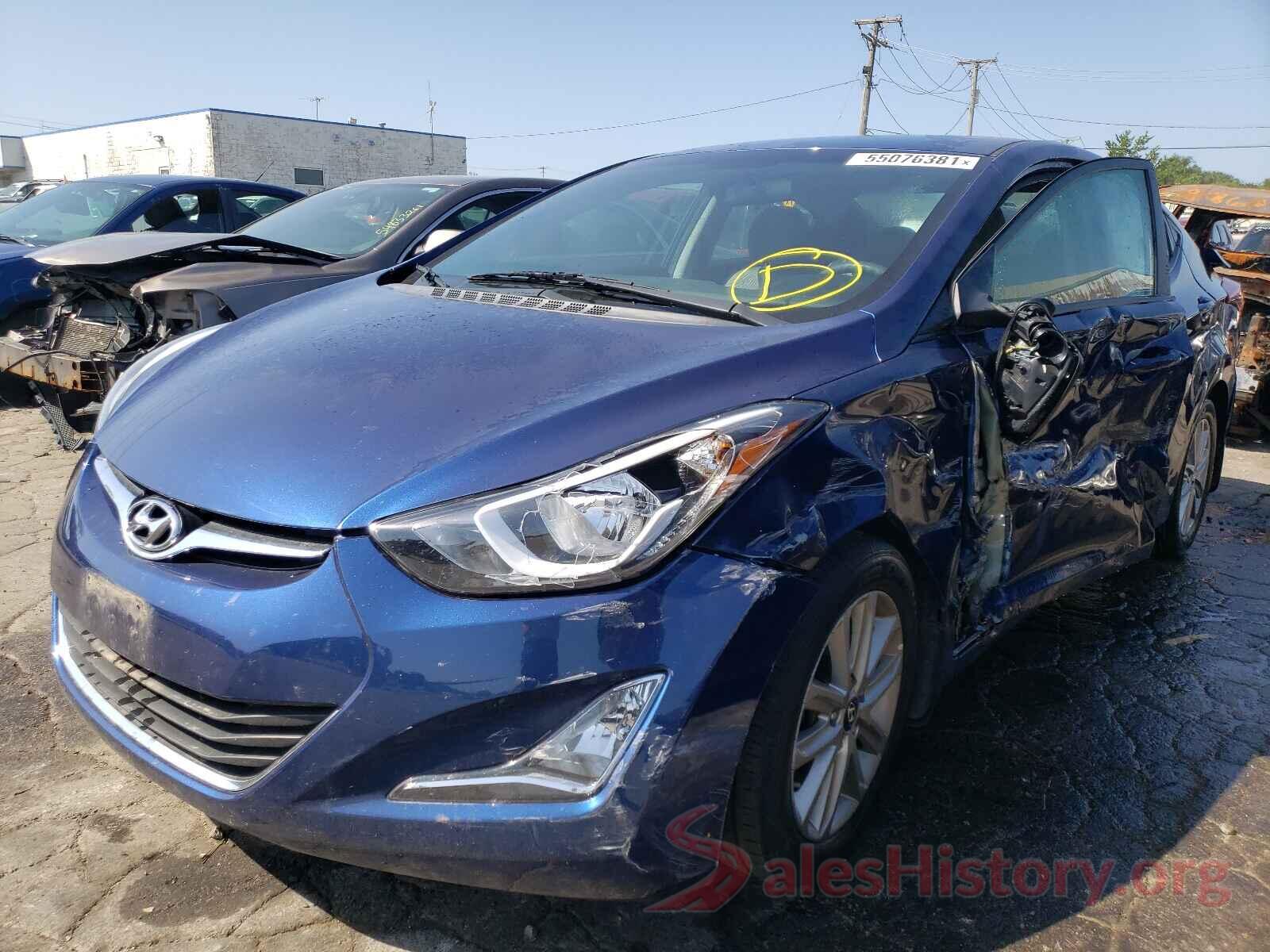 5NPDH4AE7GH712126 2016 HYUNDAI ELANTRA