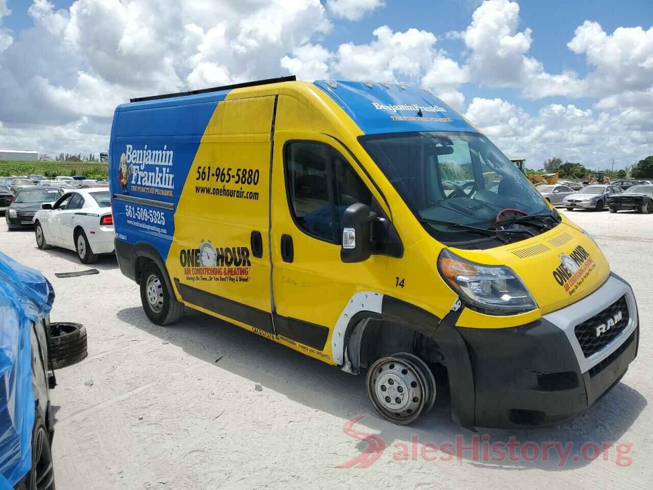 3C6TRVBG3KE540180 2019 RAM PROMASTER