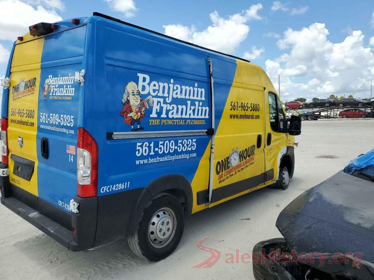 3C6TRVBG3KE540180 2019 RAM PROMASTER