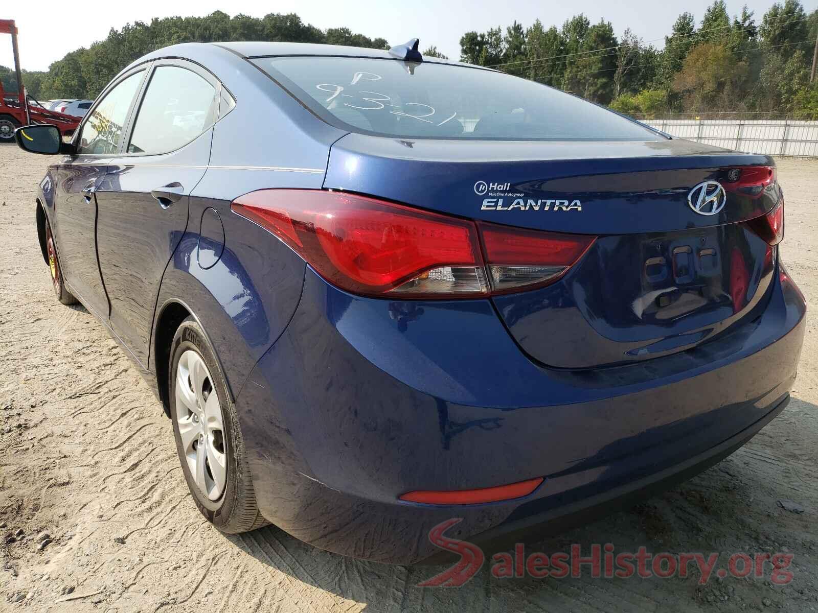 5NPDH4AE7GH772794 2016 HYUNDAI ELANTRA