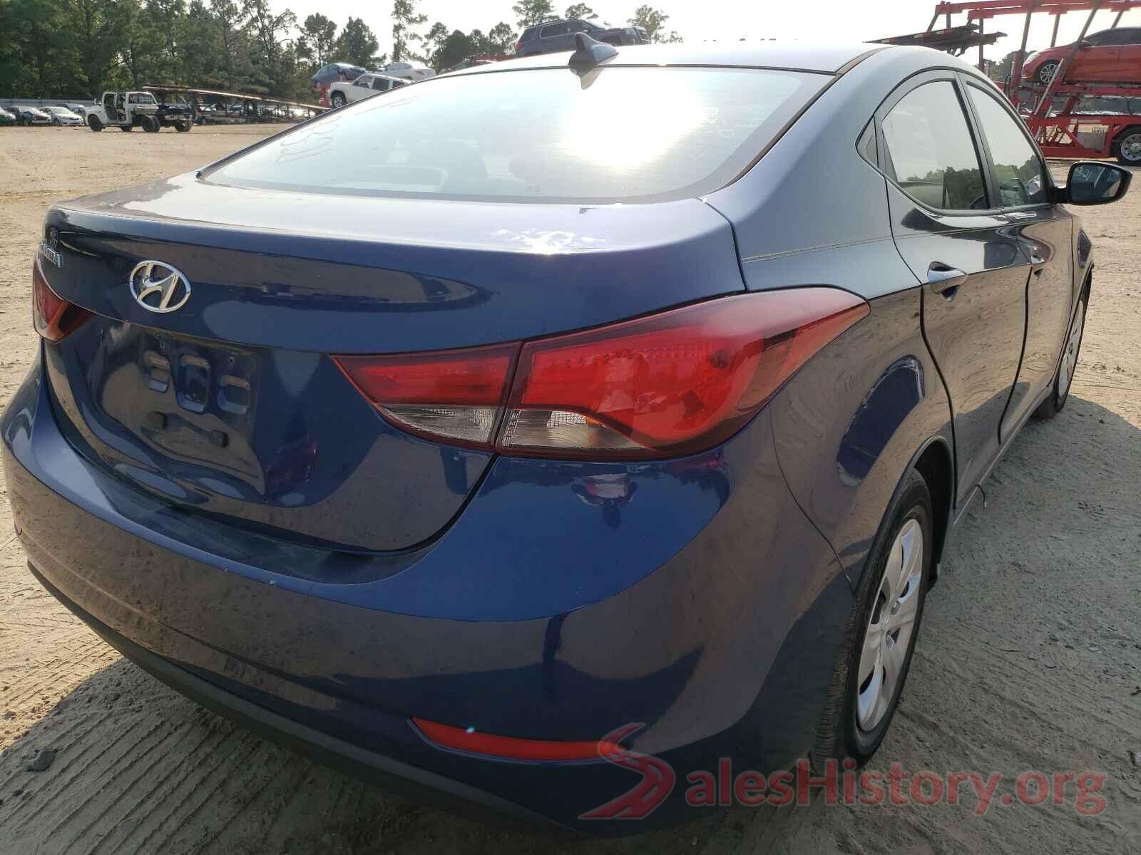 5NPDH4AE7GH772794 2016 HYUNDAI ELANTRA