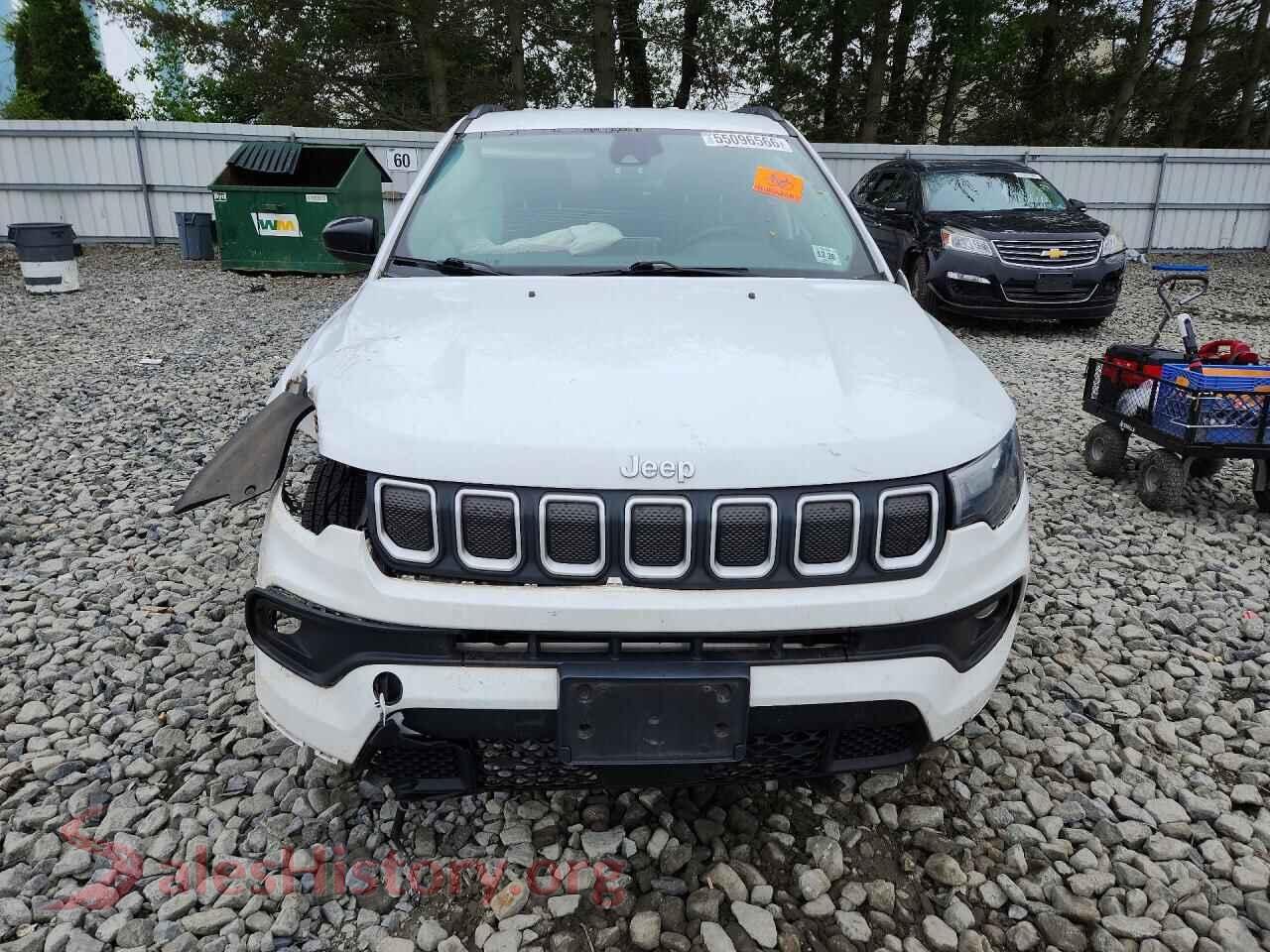 2022 JEEP COMPASS VIN 3C4NJDBB6NT123420, rear view