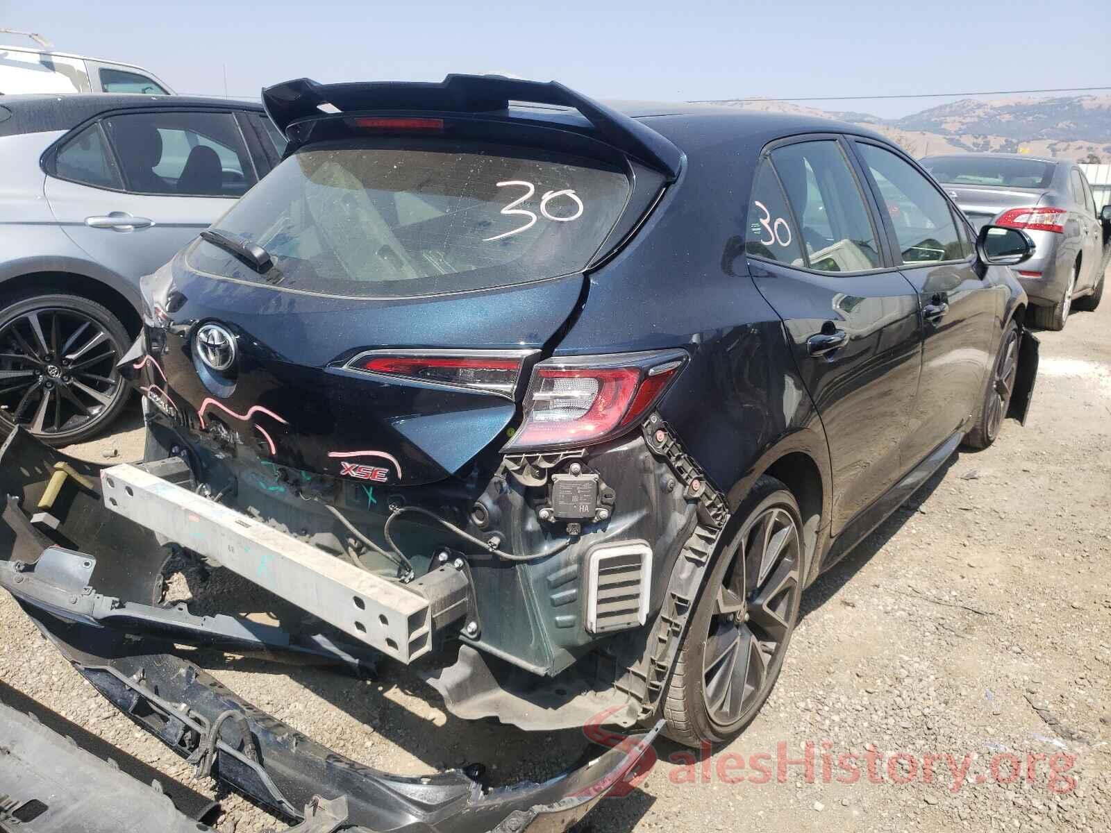 JTNK4RBE9K3024448 2019 TOYOTA COROLLA