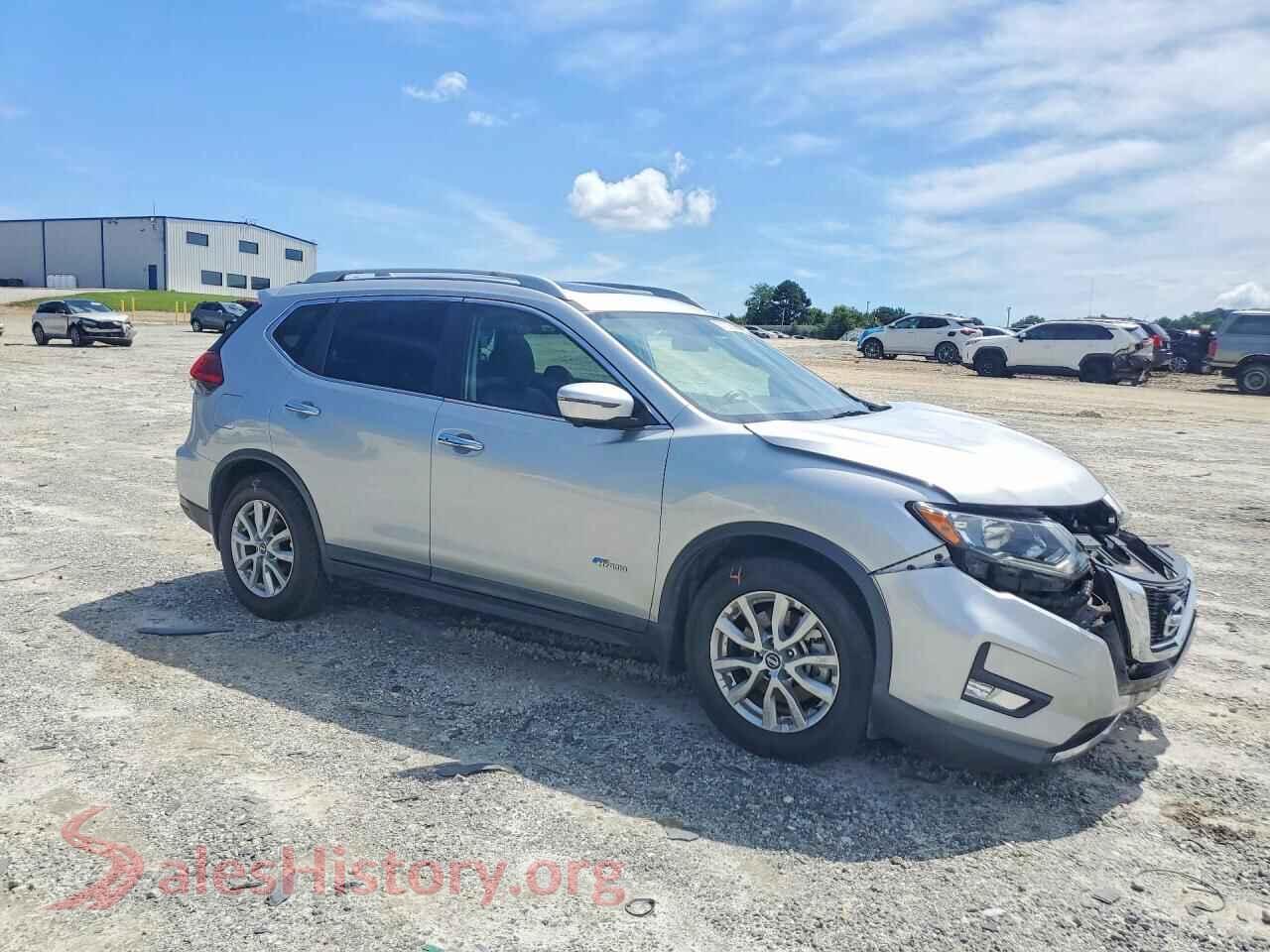 2017 NISSAN ROGUE VIN 5N1ET2MT1HC773739, rear 3/4 view