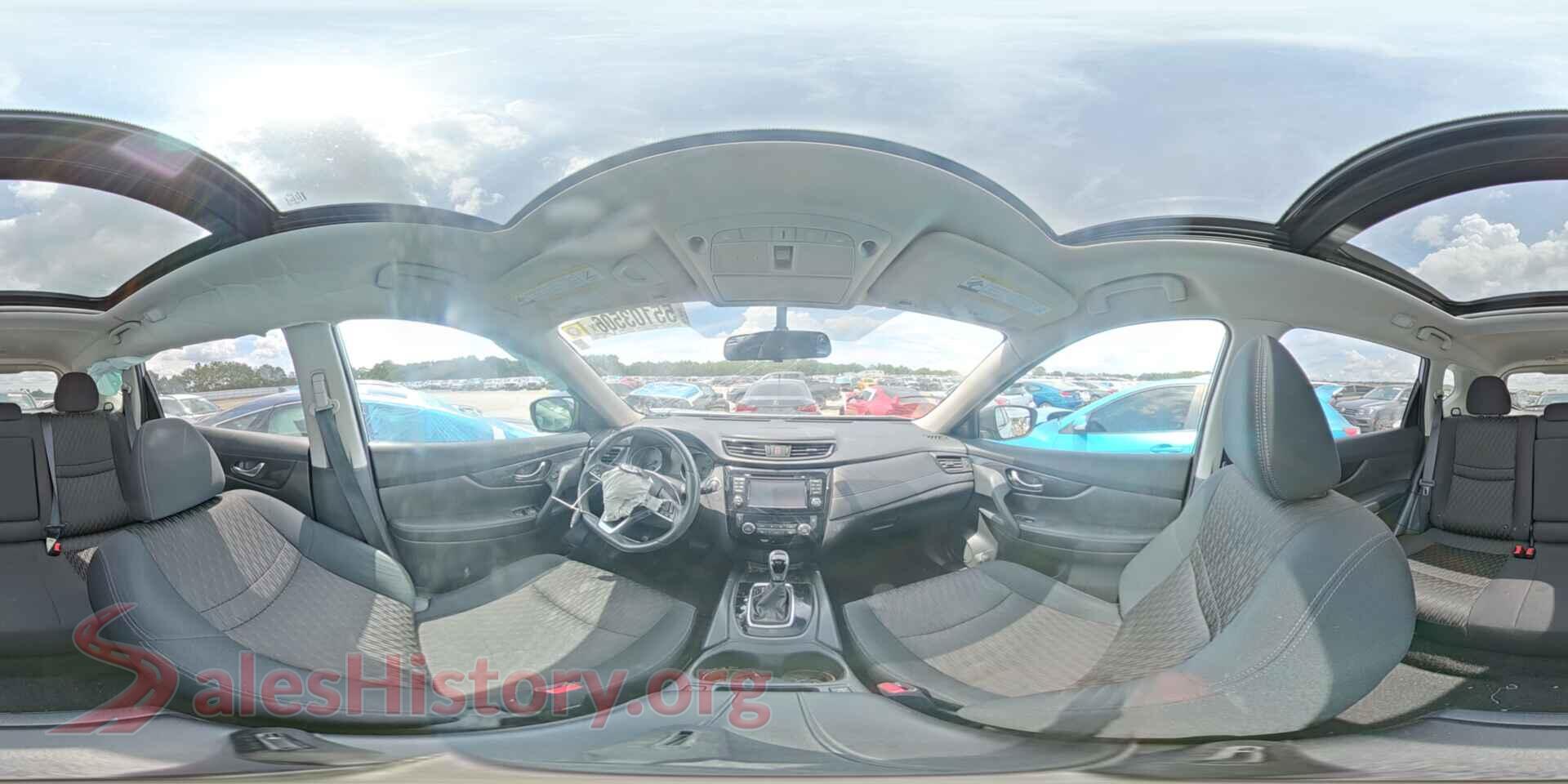 2017 NISSAN ROGUE VIN 5N1ET2MT1HC773739, damage close-up