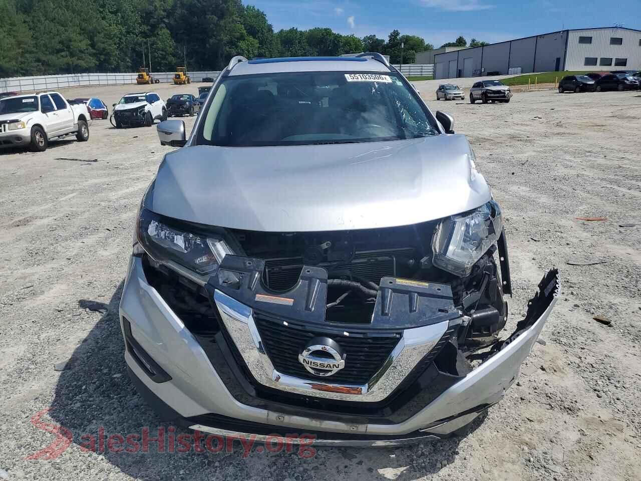 2017 NISSAN ROGUE VIN 5N1ET2MT1HC773739, rear view