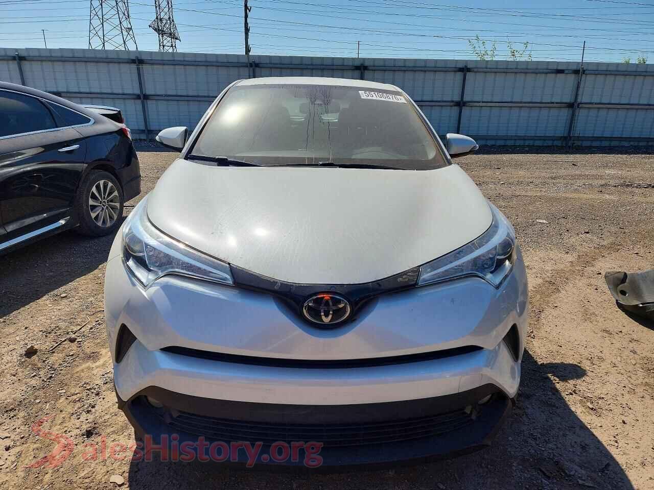 2018 TOYOTA C-HR VIN NMTKHMBX7JR058848, rear view