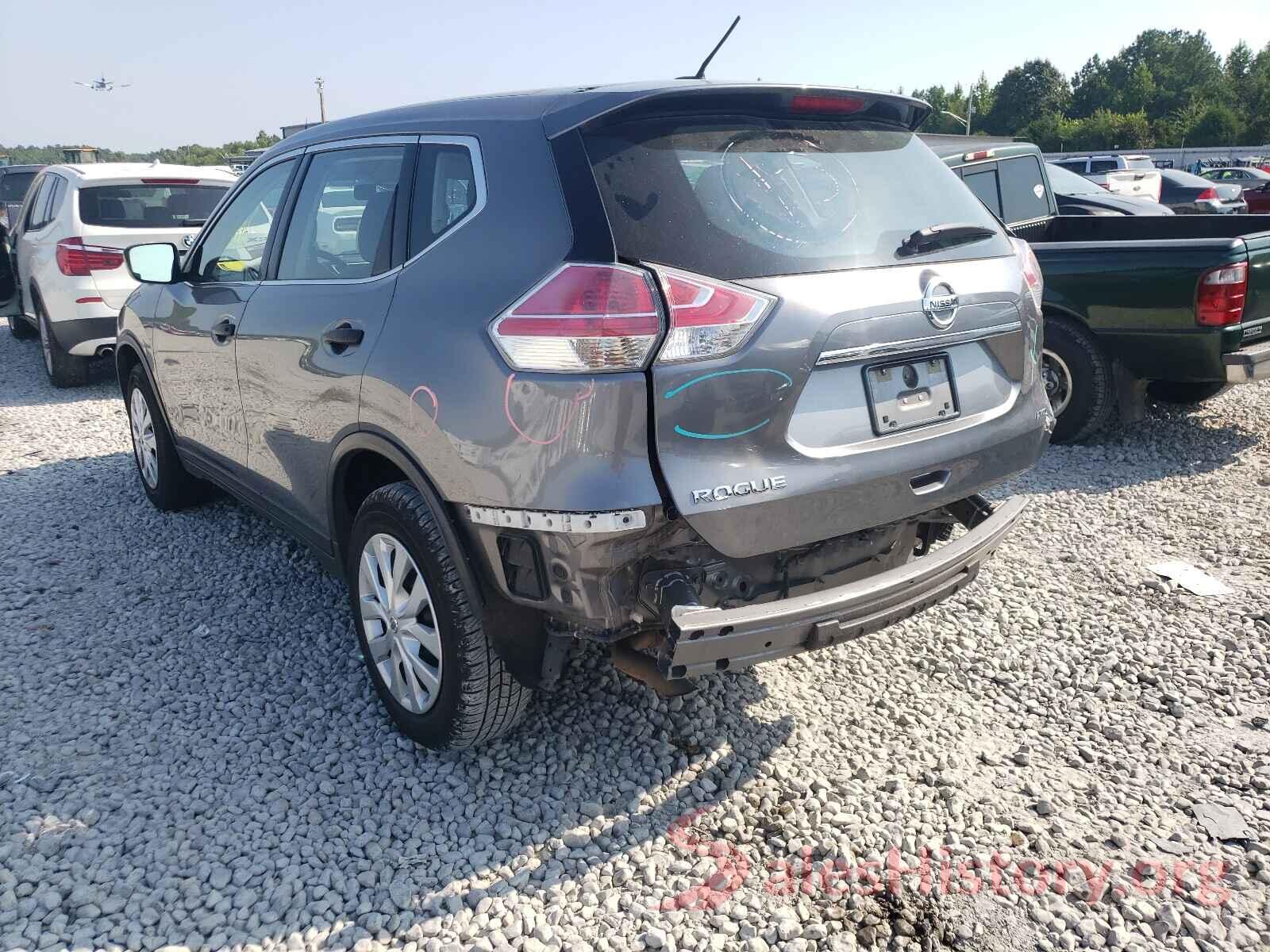 KNMAT2MV1GP696706 2016 NISSAN ROGUE