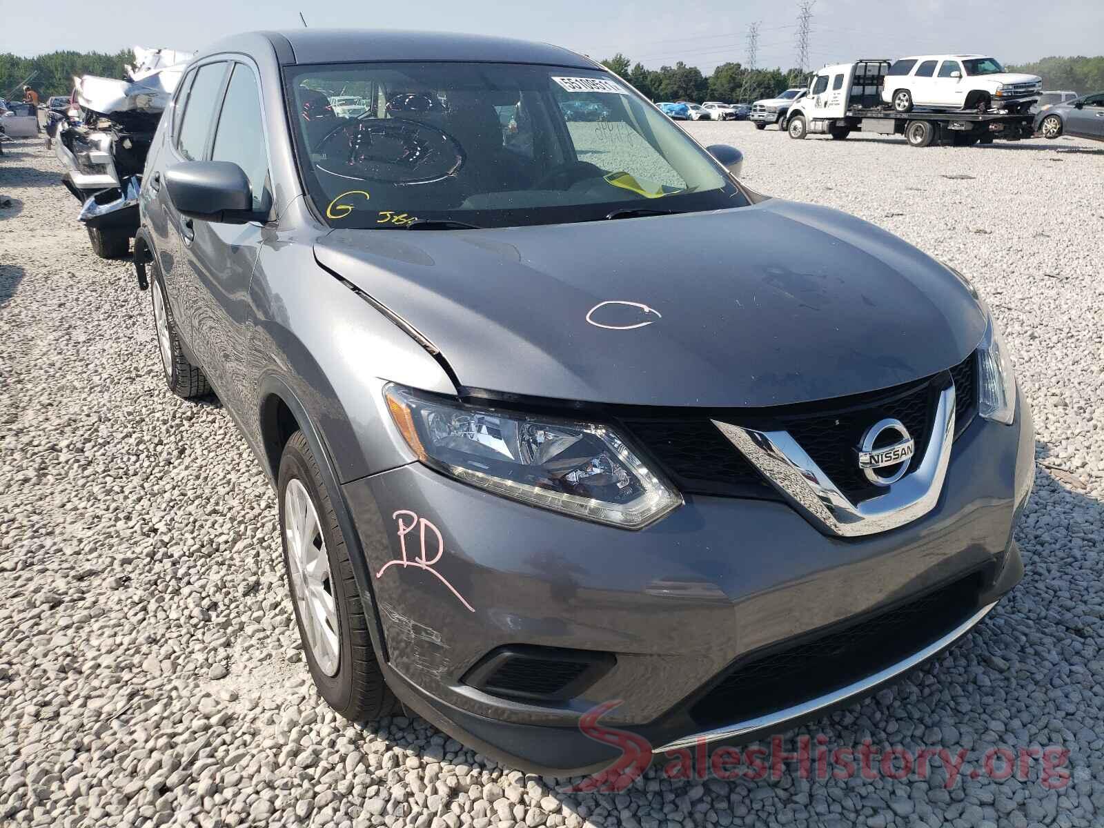 KNMAT2MV1GP696706 2016 NISSAN ROGUE