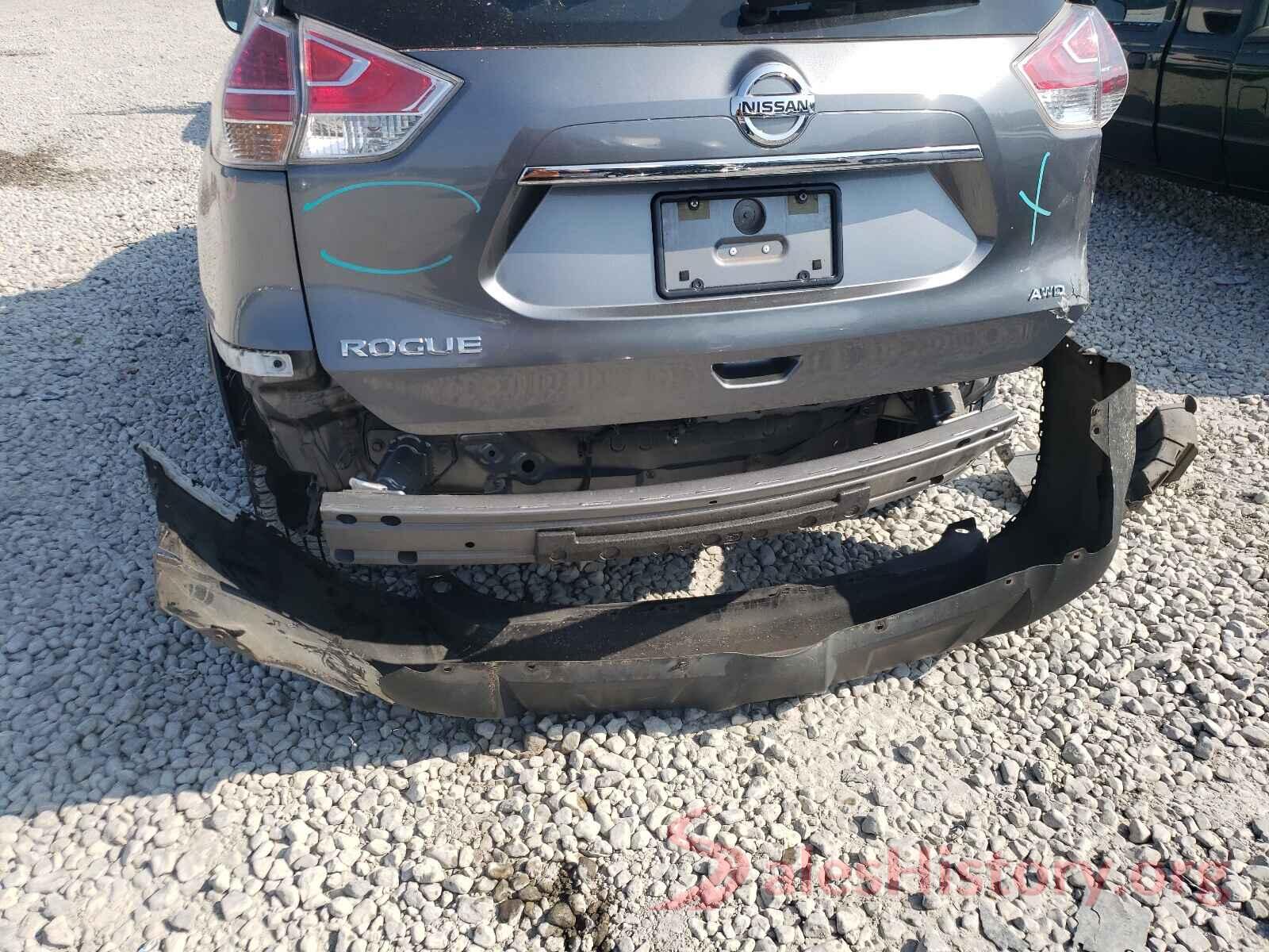 KNMAT2MV1GP696706 2016 NISSAN ROGUE