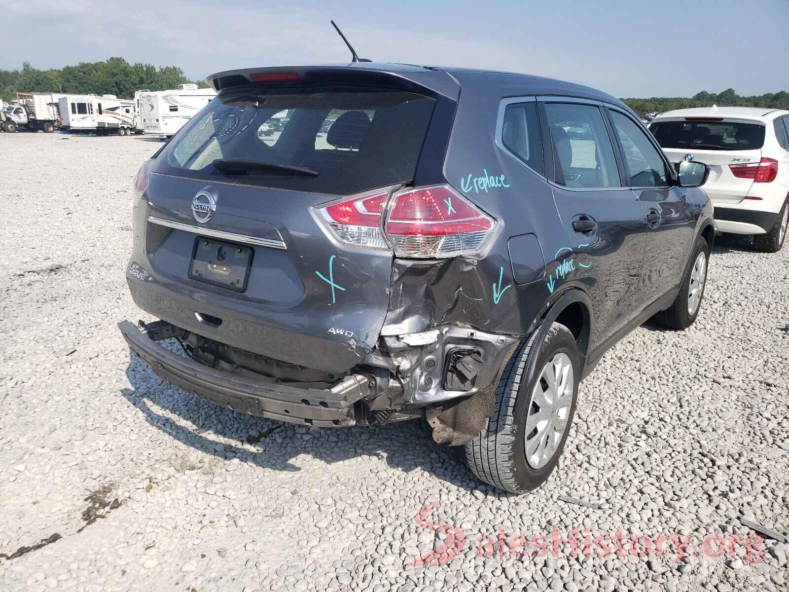 KNMAT2MV1GP696706 2016 NISSAN ROGUE