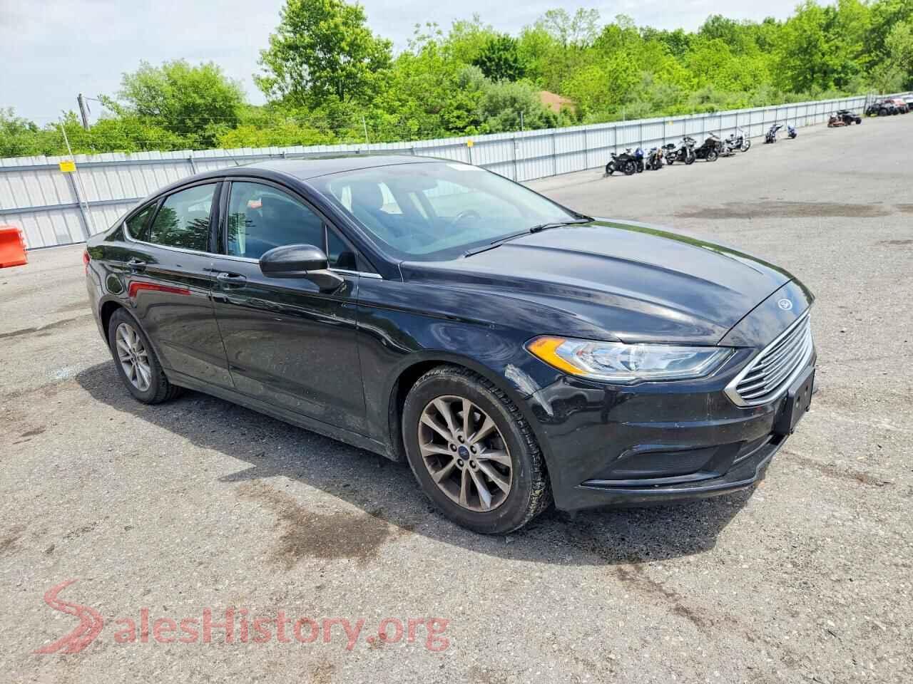 2017 FORD FUSION VIN 3FA6P0H73HR299864, rear 3/4 view