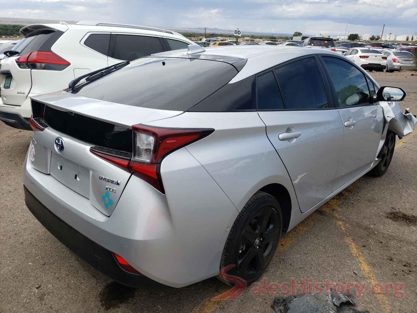 JTDKARFU0L3107203 2020 TOYOTA PRIUS