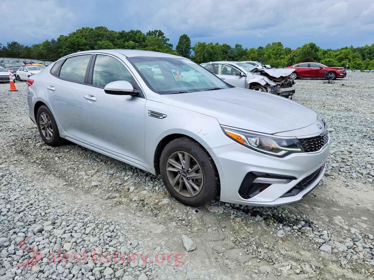 2020 KIA OPTIMA VIN 5XXGT4L31LG430173, rear 3/4 view