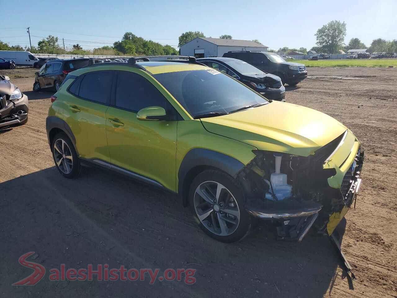 2020 HYUNDAI KONA VIN KM8K5CA59LU455315, rear 3/4 view