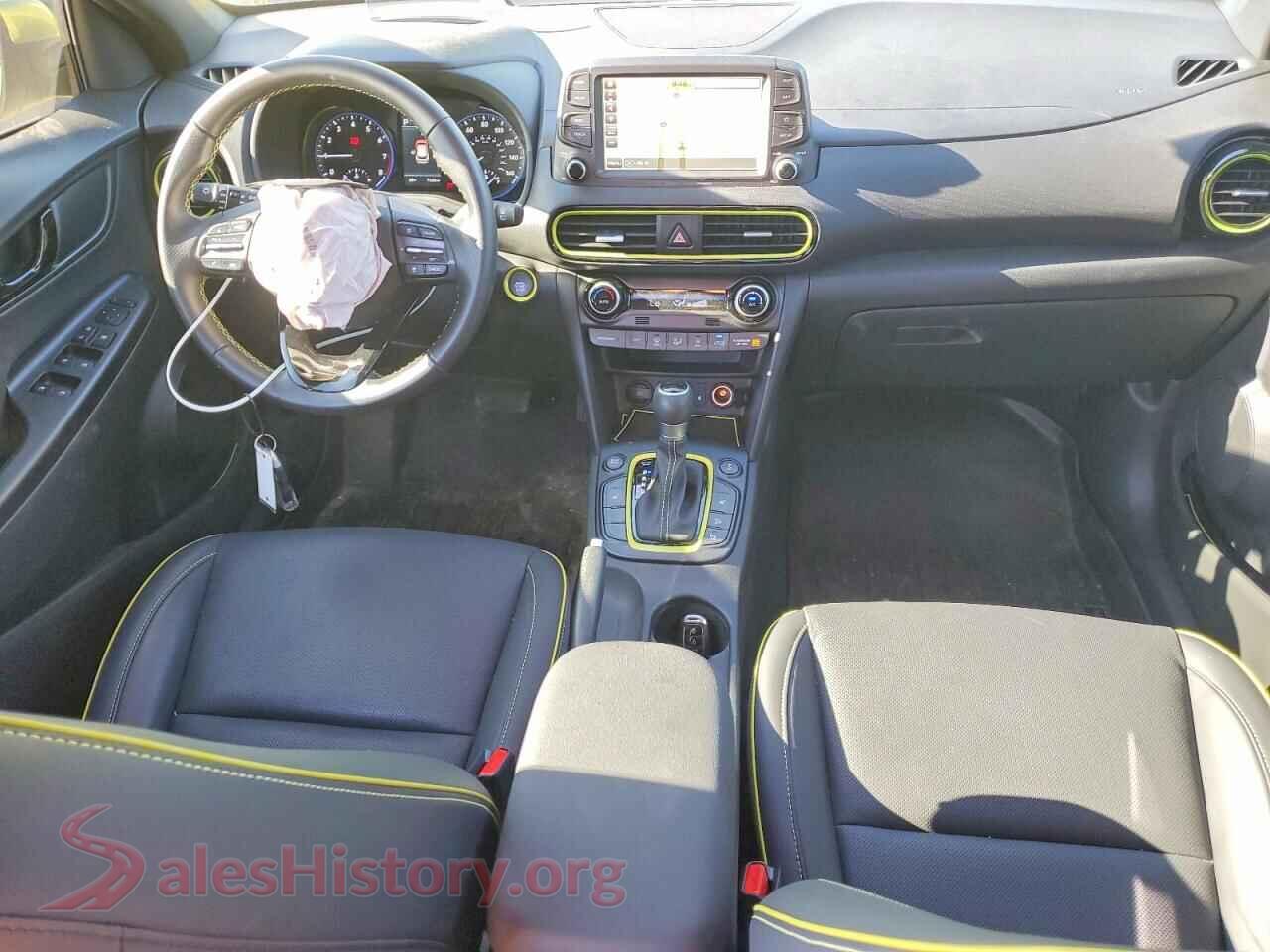 2020 HYUNDAI KONA VIN KM8K5CA59LU455315, interior dashboard