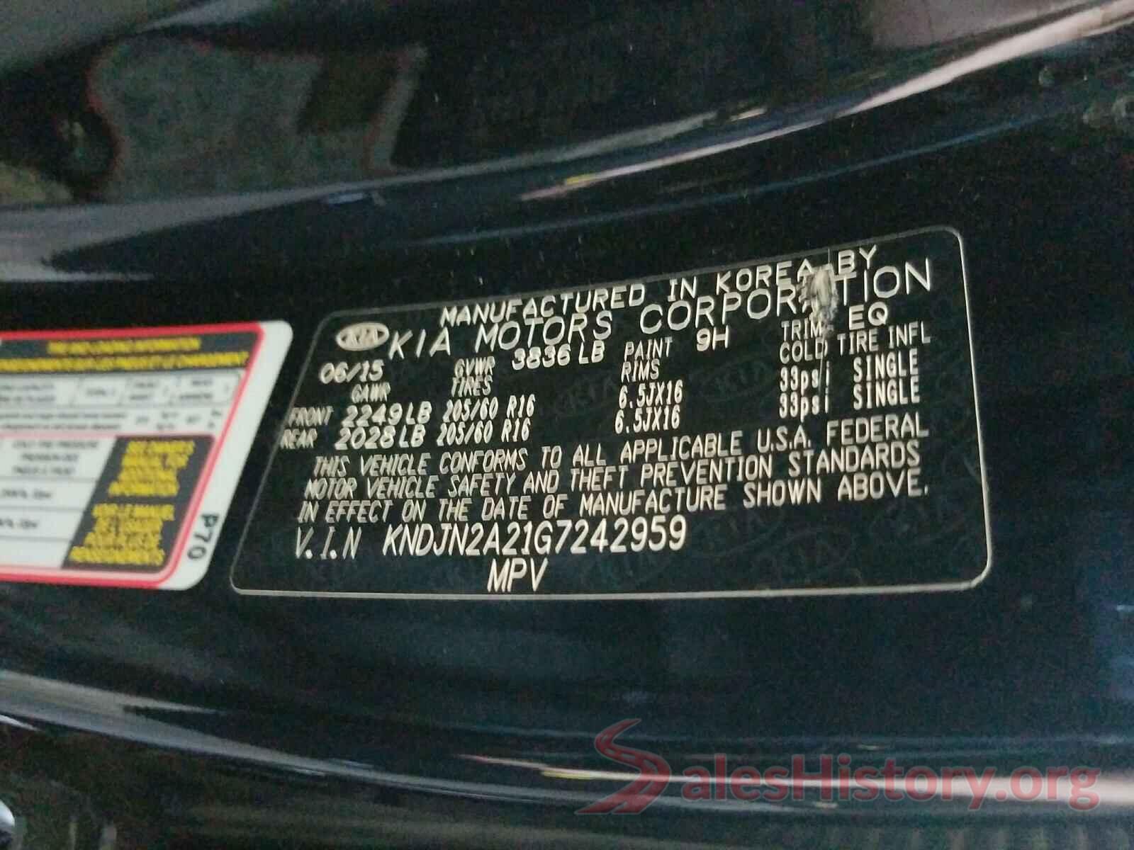 KNDJN2A21G7242959 2016 KIA SOUL