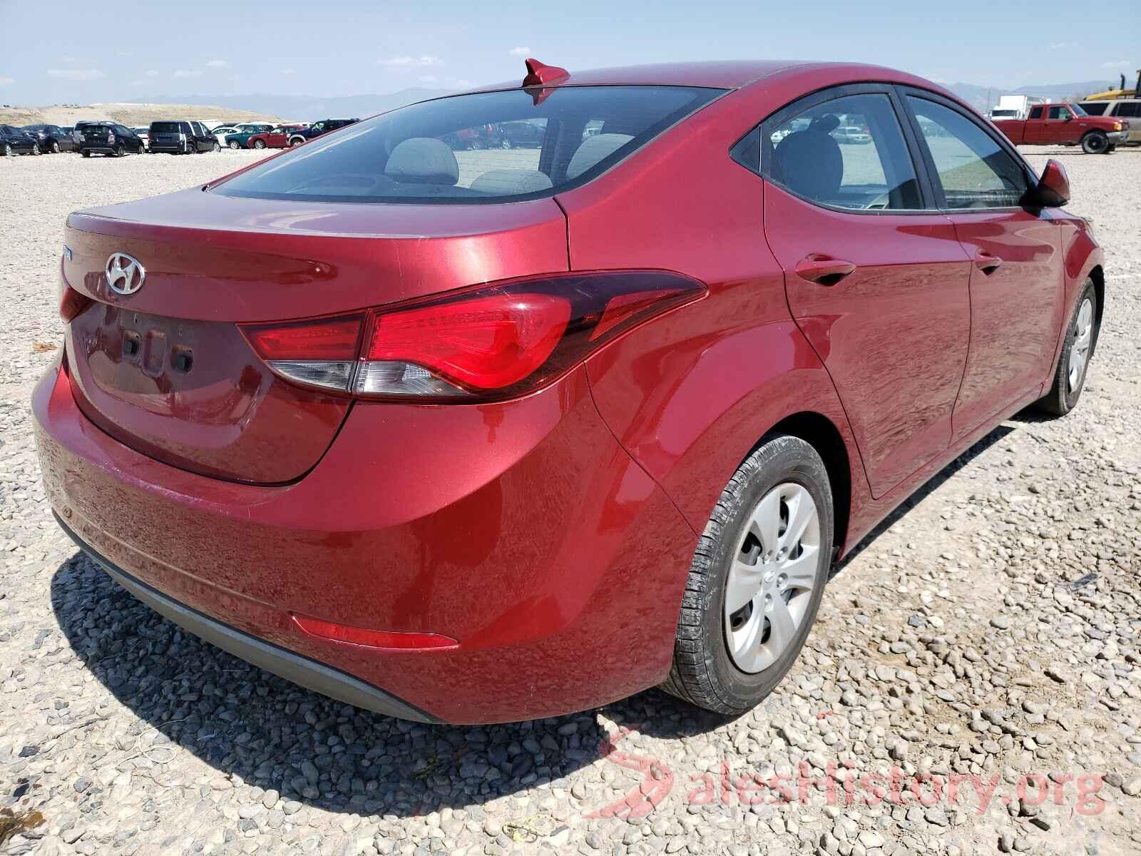 5NPDH4AE0GH687859 2016 HYUNDAI ELANTRA