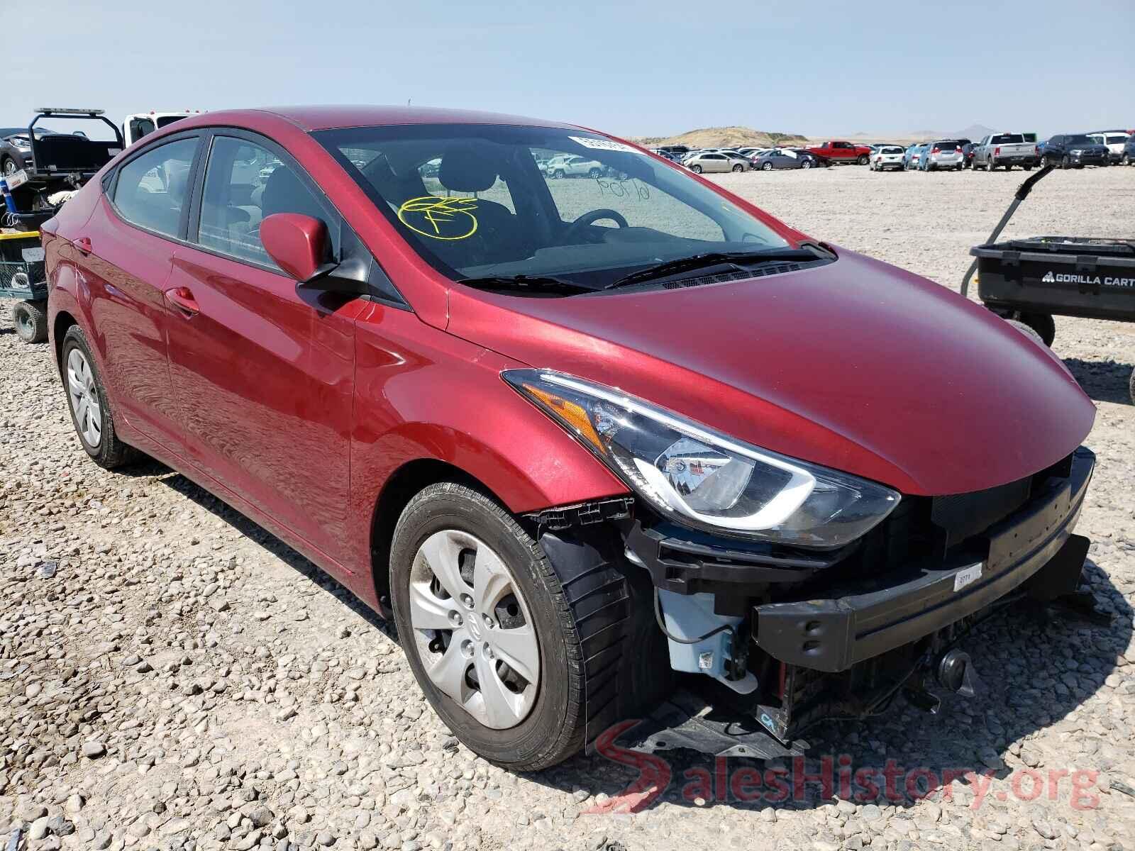 5NPDH4AE0GH687859 2016 HYUNDAI ELANTRA