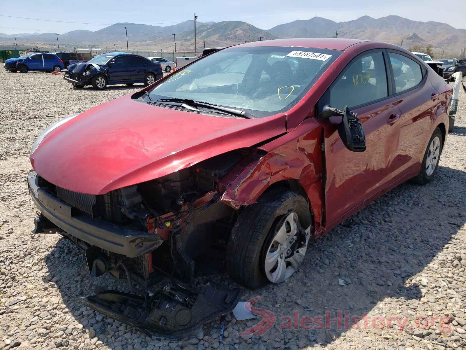 5NPDH4AE0GH687859 2016 HYUNDAI ELANTRA