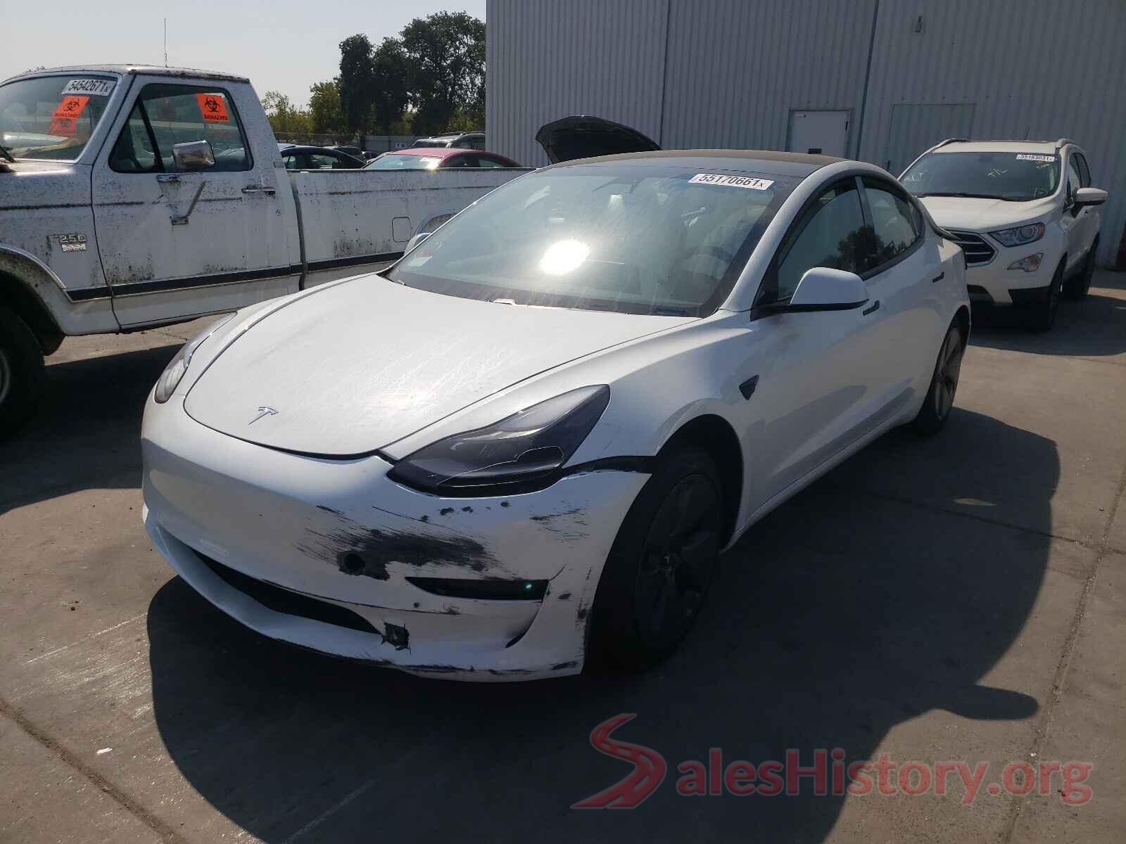 5YJ3E1EA2MF000837 2021 TESLA MODEL 3