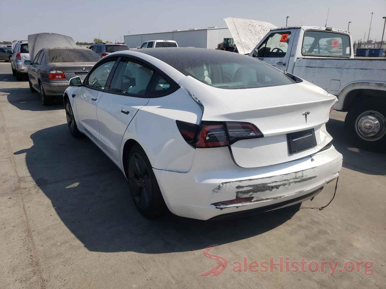 5YJ3E1EA2MF000837 2021 TESLA MODEL 3