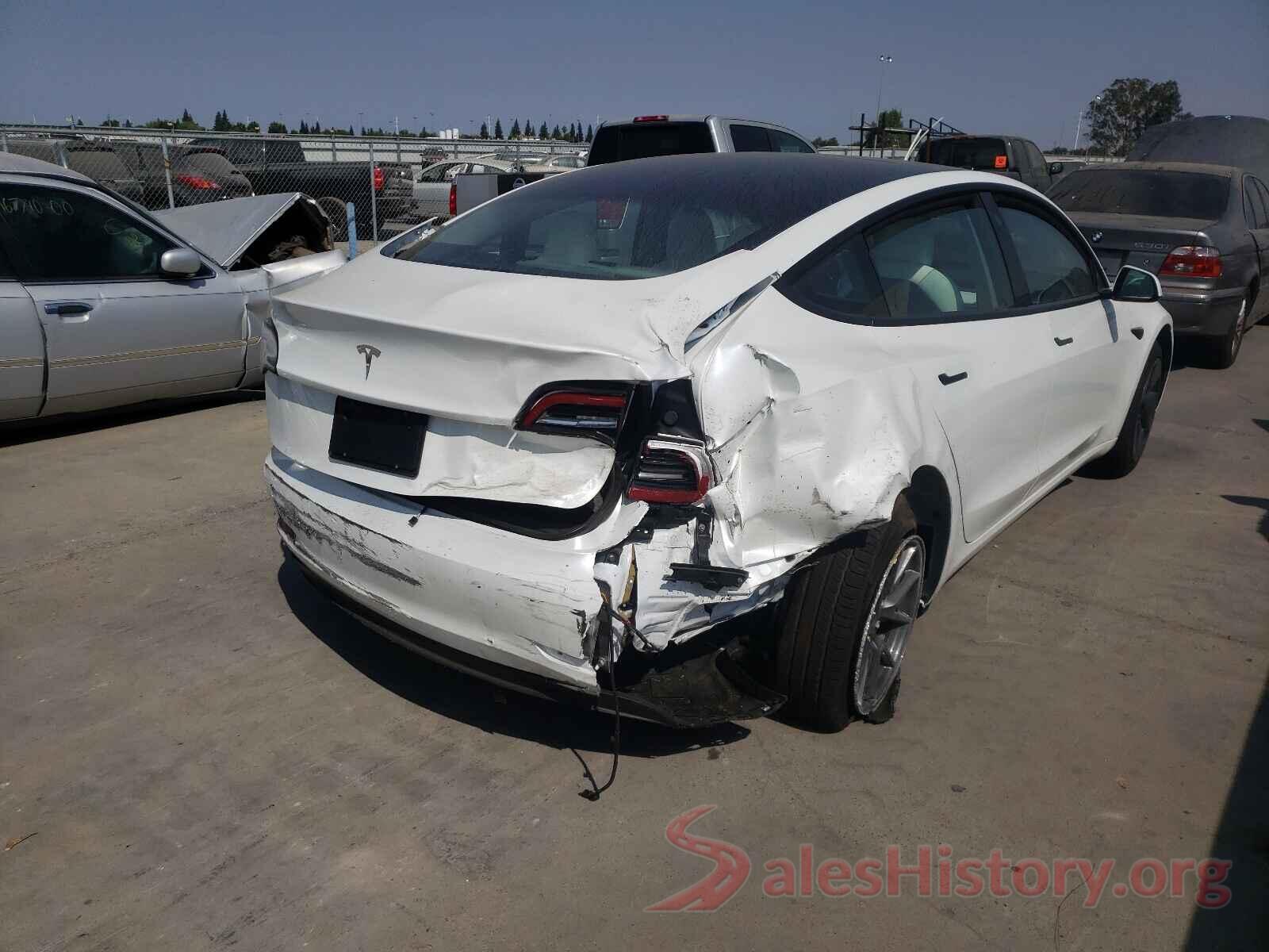 5YJ3E1EA2MF000837 2021 TESLA MODEL 3