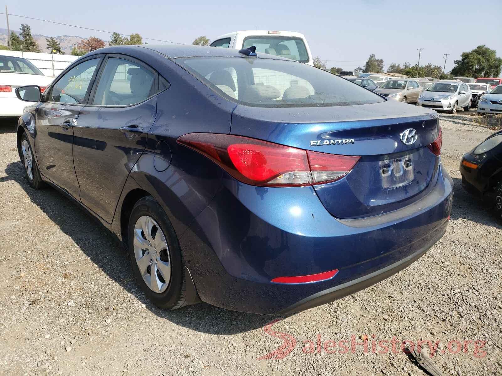 5NPDH4AE8GH776384 2016 HYUNDAI ELANTRA