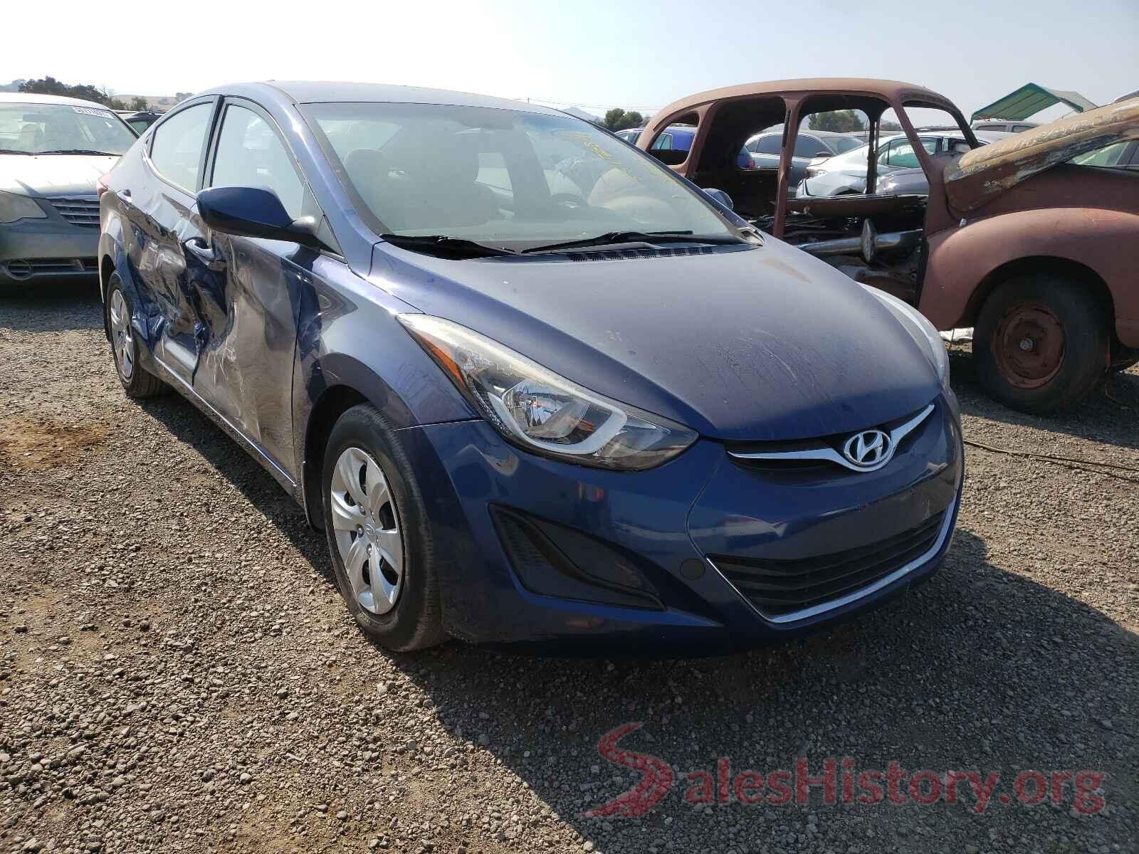 5NPDH4AE8GH776384 2016 HYUNDAI ELANTRA