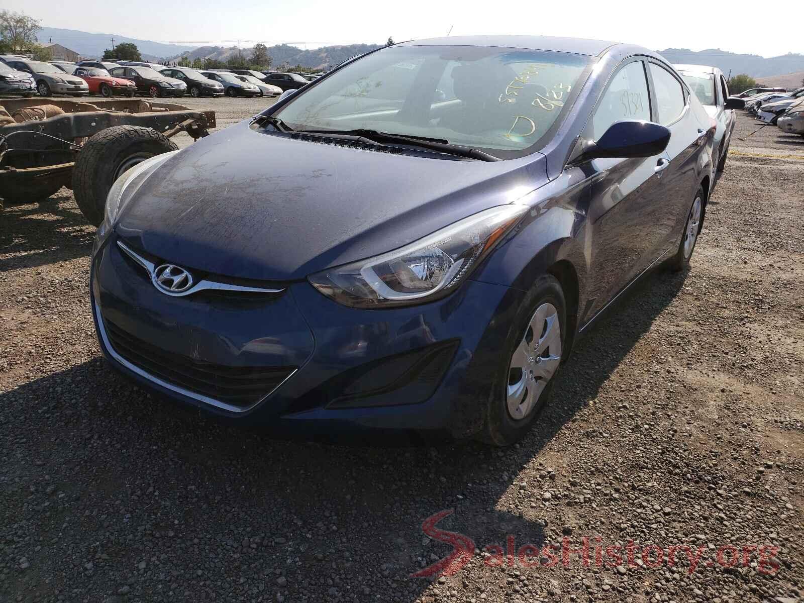 5NPDH4AE8GH776384 2016 HYUNDAI ELANTRA