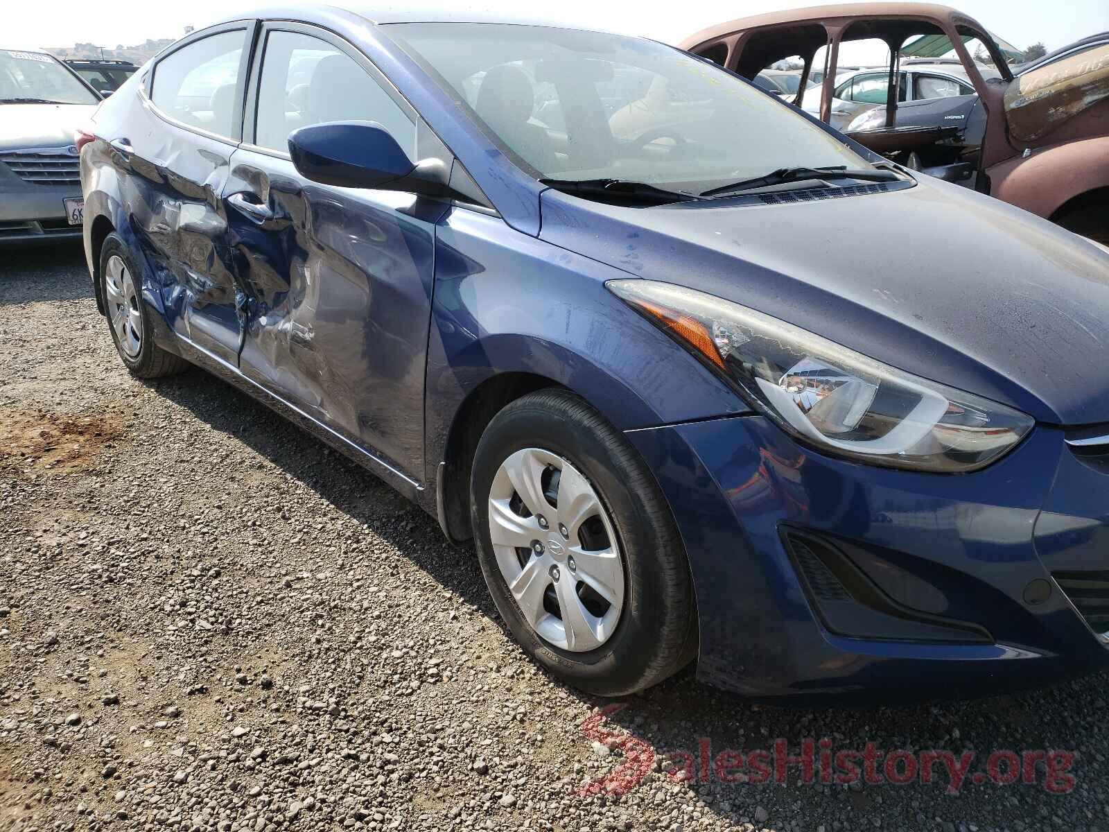 5NPDH4AE8GH776384 2016 HYUNDAI ELANTRA