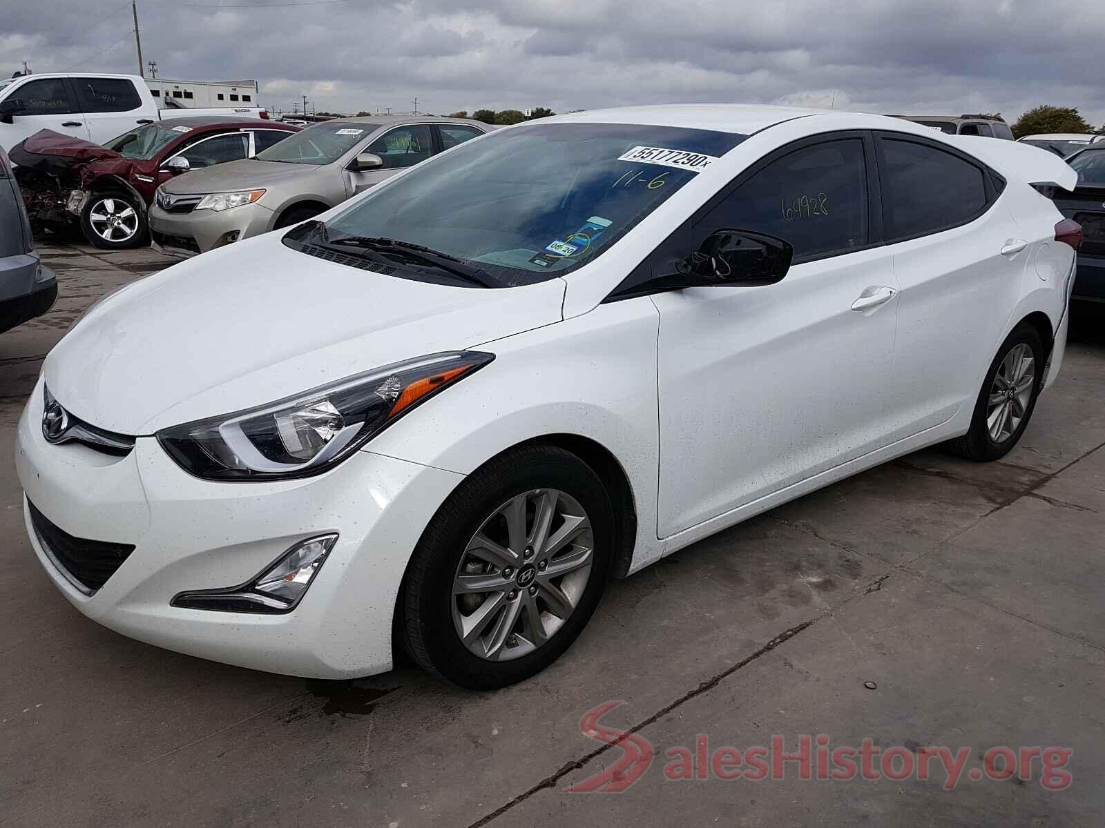 5NPDH4AEXGH725095 2016 HYUNDAI ELANTRA