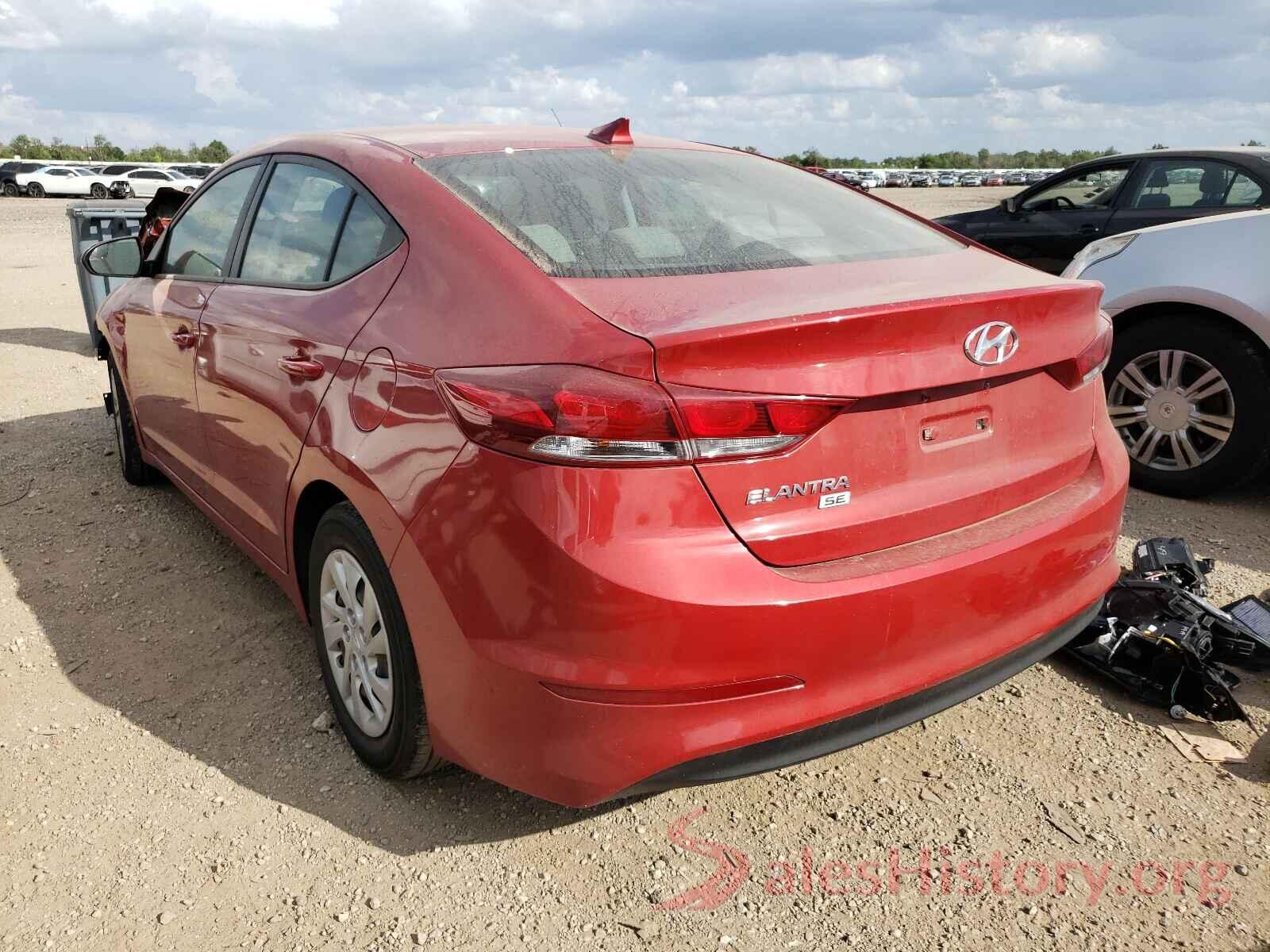 5NPD74LF6HH180975 2017 HYUNDAI ELANTRA