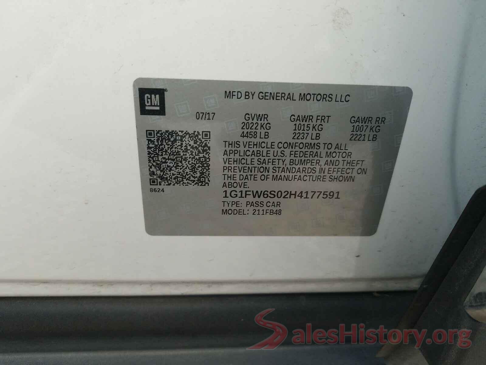 1G1FW6S02H4177591 2017 CHEVROLET BOLT