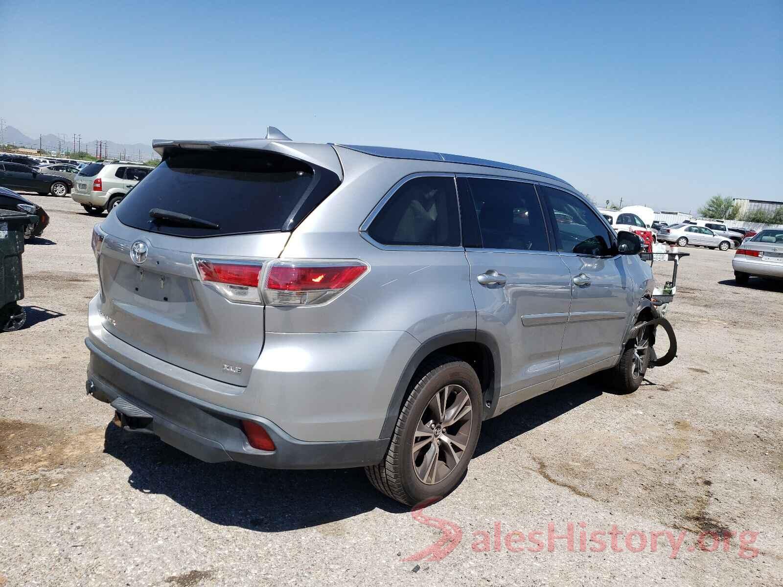 5TDKKRFHXGS153805 2016 TOYOTA HIGHLANDER