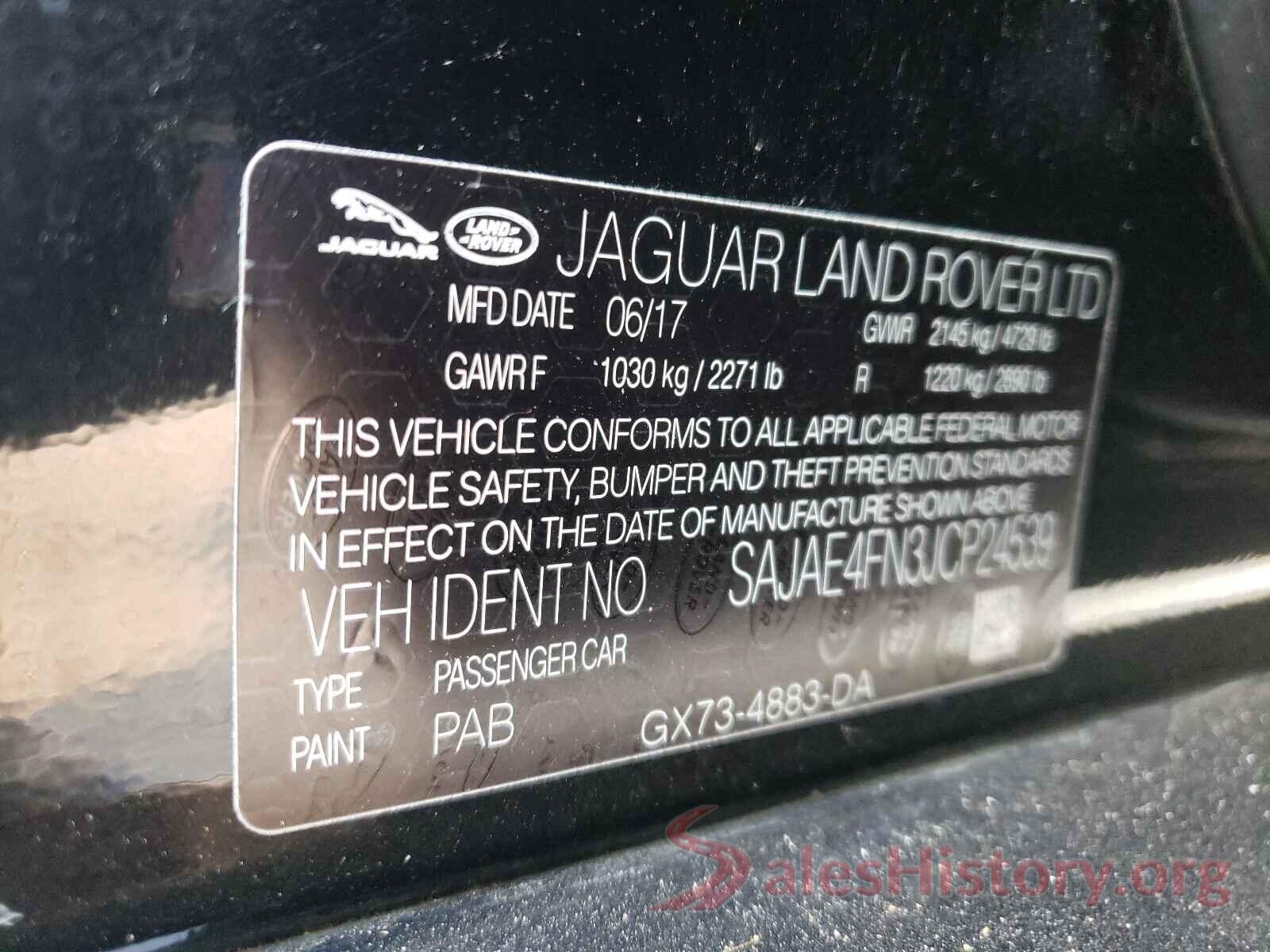 SAJAE4FN3JCP24539 2018 JAGUAR XE