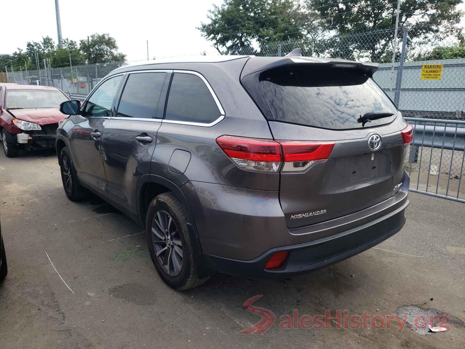 5TDJZRFH0KS607737 2019 TOYOTA HIGHLANDER