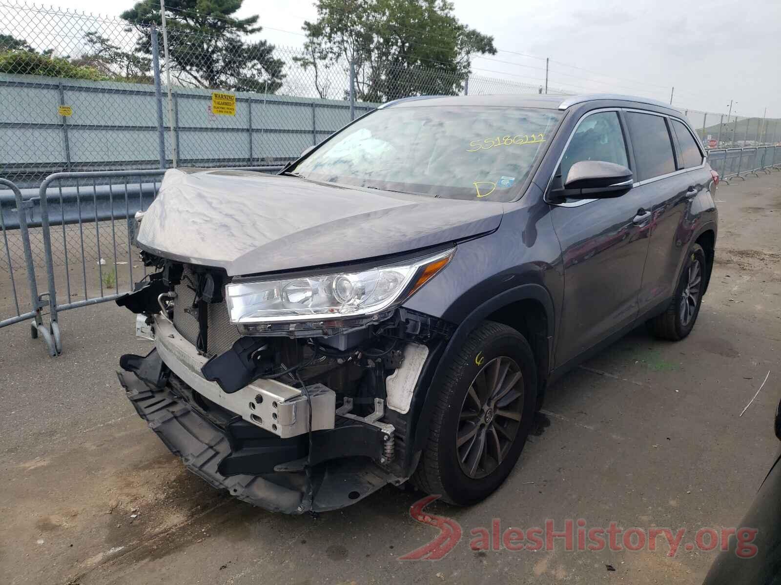 5TDJZRFH0KS607737 2019 TOYOTA HIGHLANDER