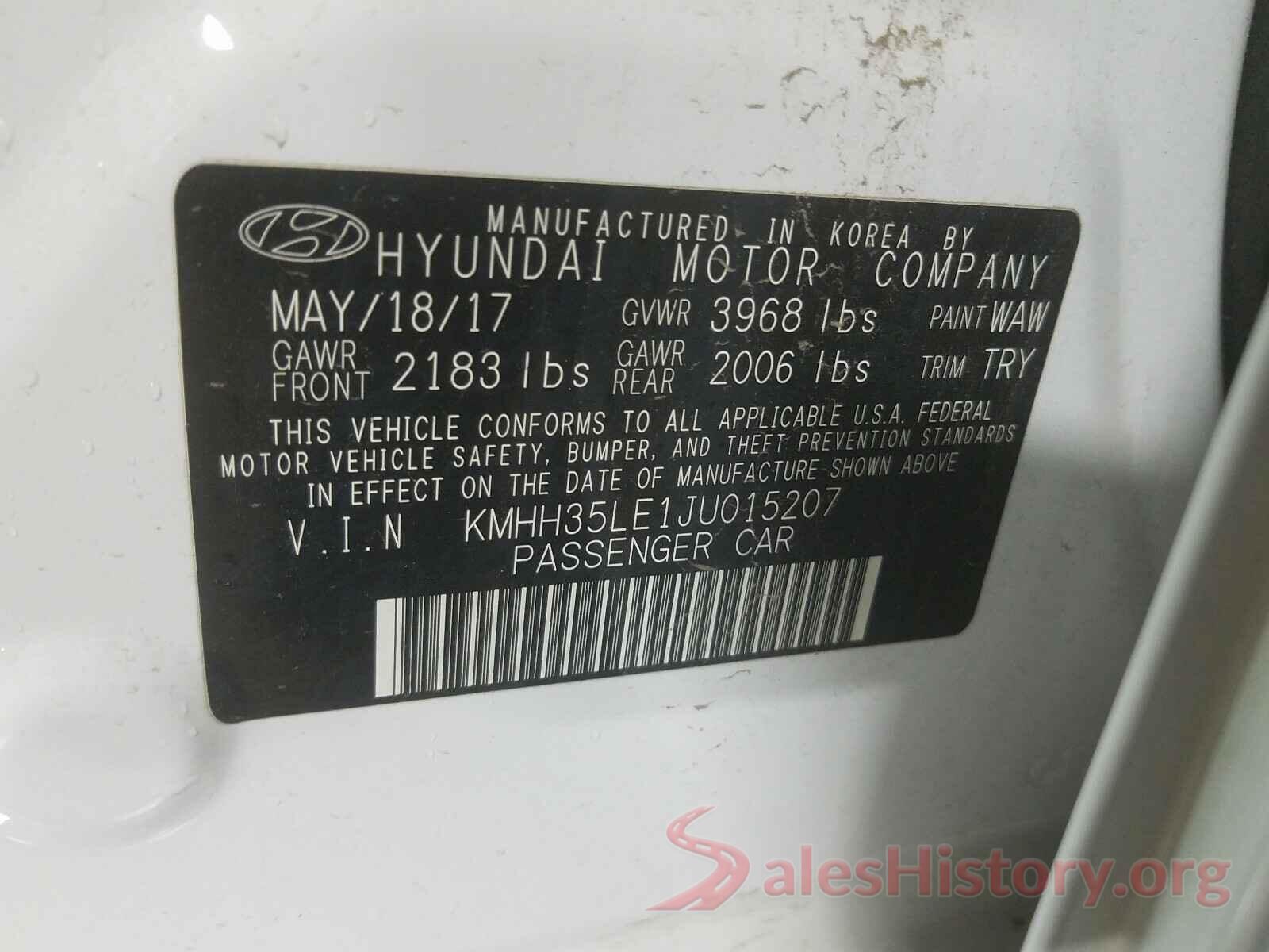 KMHH35LE1JU015207 2018 HYUNDAI ELANTRA