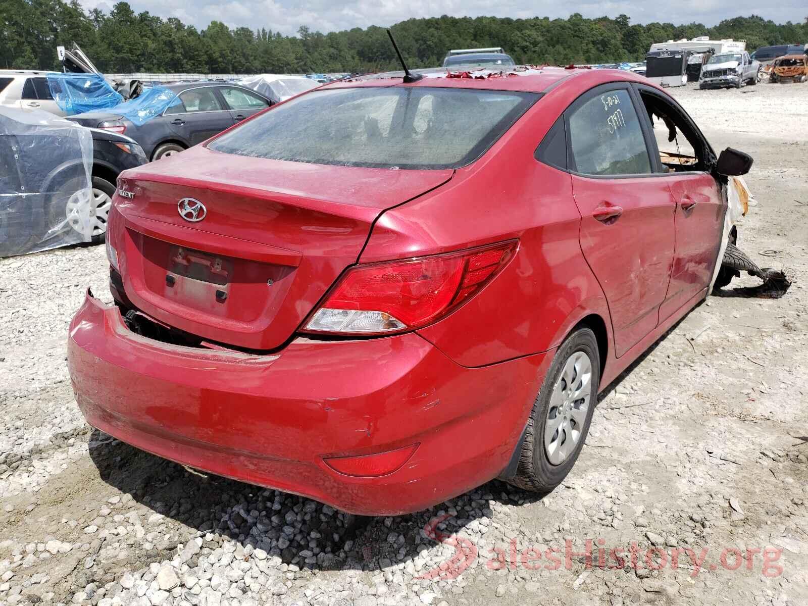 KMHCT4AE5GU157477 2016 HYUNDAI ACCENT